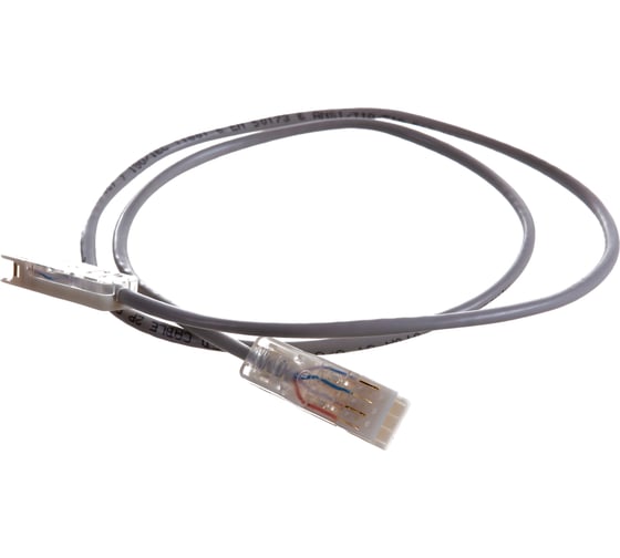 Коммутационный шнур NIKOMAX U/UTP 2 пары, серый, 1м NMC-PC2UD00D-010-GY