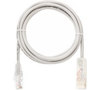 Коммутационный шнур NIKOMAX U/UTP 2 пары, серый, 1м NMC-PC2UD05E-010-GY