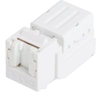 Модуль-вставка NIKOMAX типа Keystone, неэкранированный, со шторкой, белый NMC-KJUE2-ST-WT