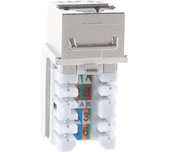 Модуль-вставка NIKOMAX типа Keystone, полный экран, металлик NMC-KJSA2-FT-MT