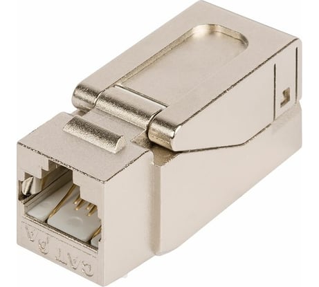 Модуль-вставка NIKOMAX типа Keystone, полный экран, металлик NMC-KJSD2-NT-MT