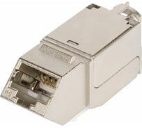 Модуль-вставка NIKOMAX типа Keystone, угловой, полный экран, металлик NMC-KJSD2-AN-MT