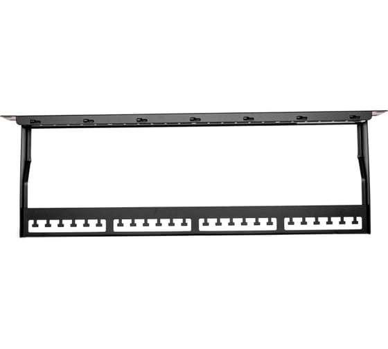 Коммутационная наборная панель REXANT 19", 1U, 24 порта, UTP, PRO 02-0053