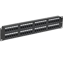 Панель коммутационная REXANT с кабельными органайзерами 19" 2U 48 портов RJ-45 CAT6 UTP 02-0232