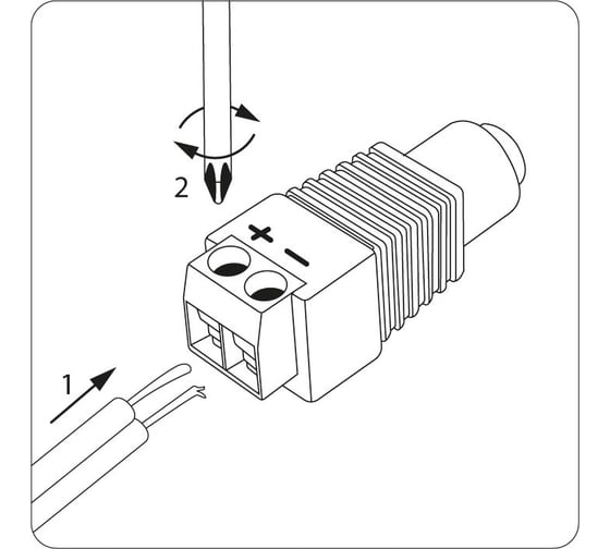 Разъем питания dc гнездо 2,1x5,5мм PROCONNECT с клеммной колодкой 14-0315-4