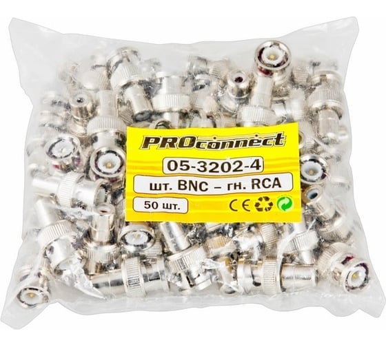 Переход штекер bnc - гнездо rca PROCONNECT 05-3202-4