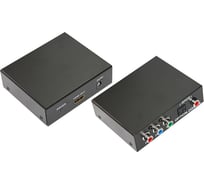 Конвертер REXANT ypbpr + spdif/toslink на hdmi, металл 17-6904