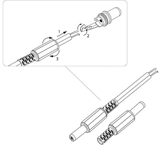 Разъем питания REXANT dc штекер 2,1x5,5мм 14-0311