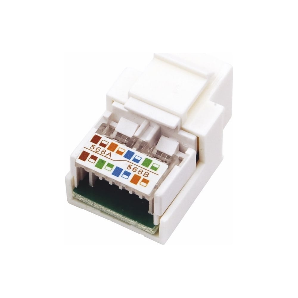 Модуль keystone REXANT jack rj-45(8p8c), utp, cat 5e, тип 180 градусов ...