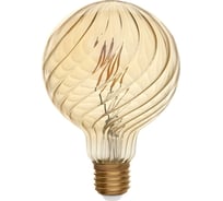 Светодиодная лампа General Lighting Systems Филамент прозрачный золотой E27 8Вт 400Лм 2700К Теплый белый свет Шар GLDEN-G95S-GW-8-230-E27-2700 661402 28854938