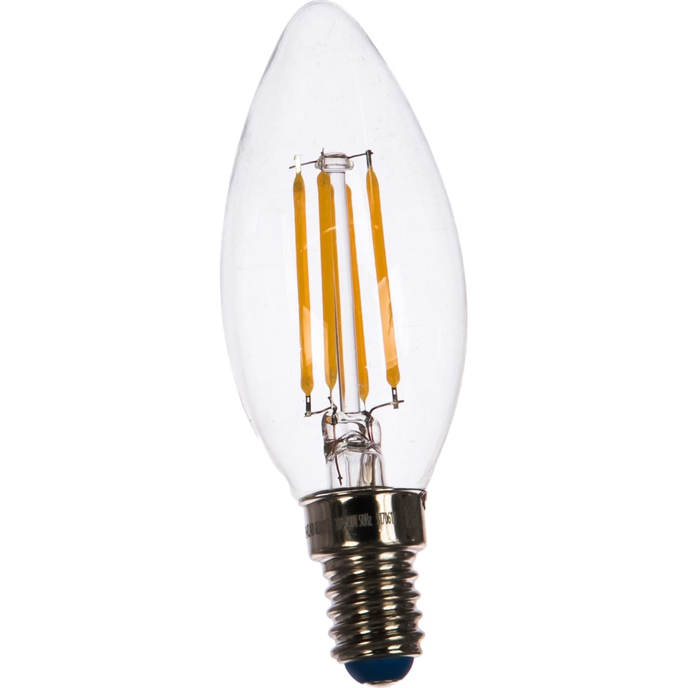 Светодиодная лампа  LED-C35-5W/WW/E14/CL/MB GLM10TR Форма свеча .