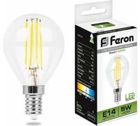 Светодиодная лампа FERON 5W 230V E14 4000K, LB-61 25579 15928855