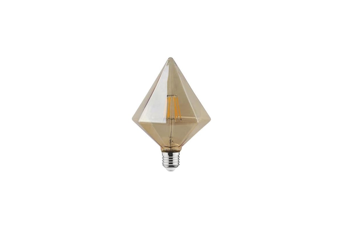 Светодиодная филаментная лампа HOROZ ELECTRIC RUSTIC PYRAMID-6*** 6W .