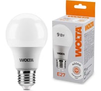 Светодиодная лампа Wolta LED Груша, A60, 9Вт, 4000К Дневной белый свет, BL, E27 25S60BL9E27