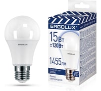 Светодиодная лампа Ergolux Led-a60-15w-e27-6k лон 15вт е27 6500к 220-240в, промо 14784