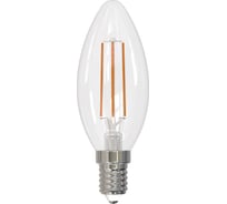 Диммируемая светодиодная лампа Uniel Форма свеча Серия Air LED-C35-9W/4000K/E14/CL/DIM GLA01TR UL-00005186 15951195