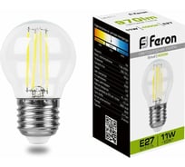 Светодиодная лампа FERON 11W 230V E27 4000K прозрачная, LB-511 38016