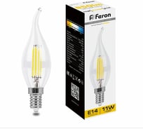 Светодиодная лампа FERON 11W 230V E14 2700K прозрачная, LB-714 38010