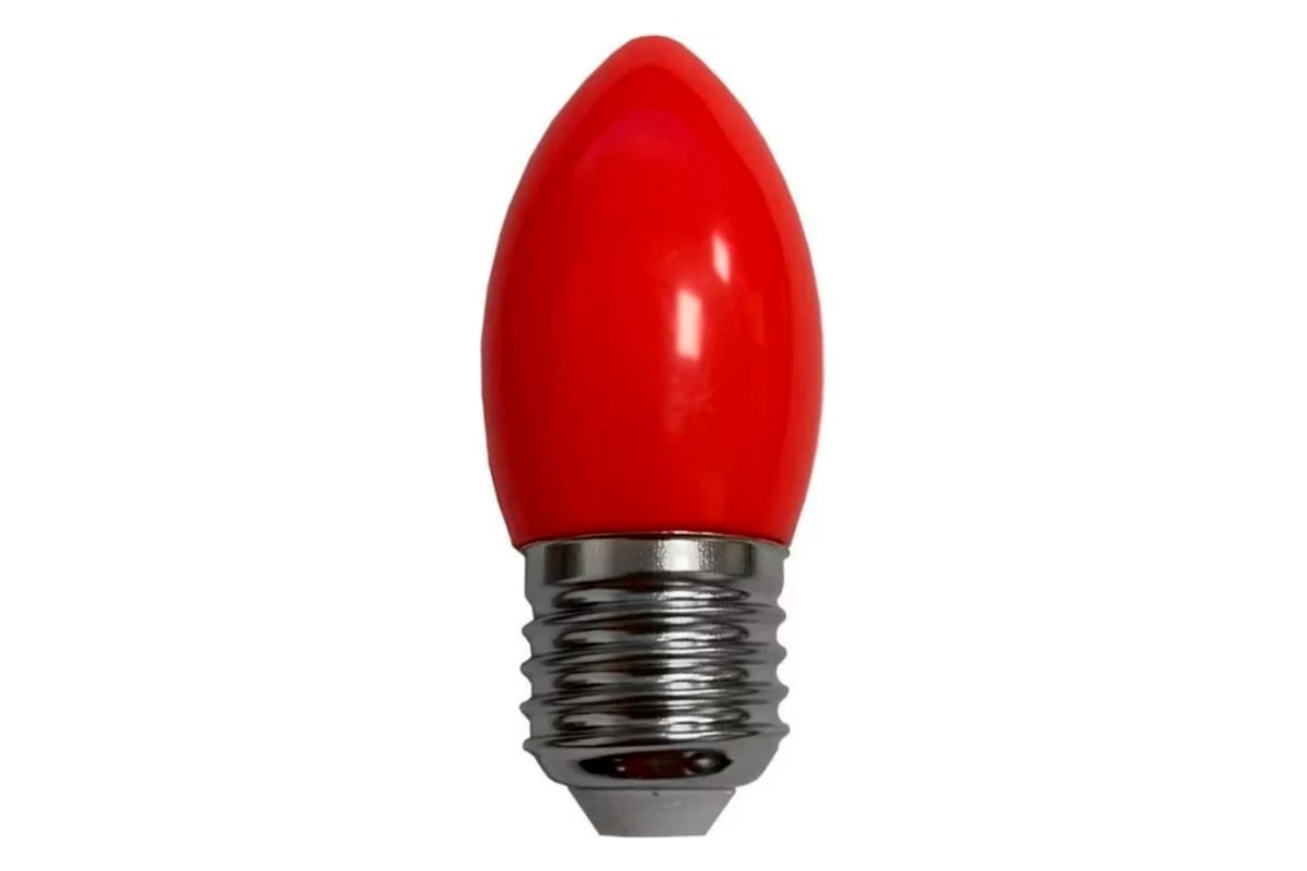 Светодиодная лампа Ecola Candle led color 2,0w, 220v, e27, red, свеча ...