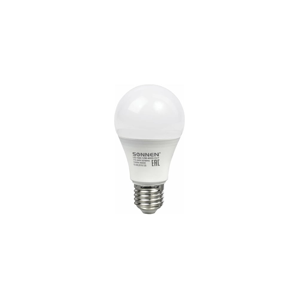 Лампы Led SONNEN Комплект 10 шт., 12 (100) Вт, цоколь Е27 груша ...