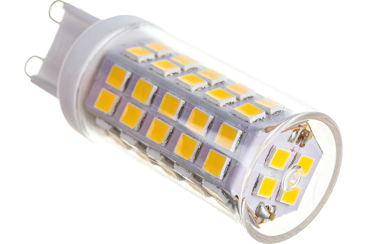 Светодиодная лампа  LED-JCD-9W/4000K/G9/CL GLZ09TR прозрачная UL .