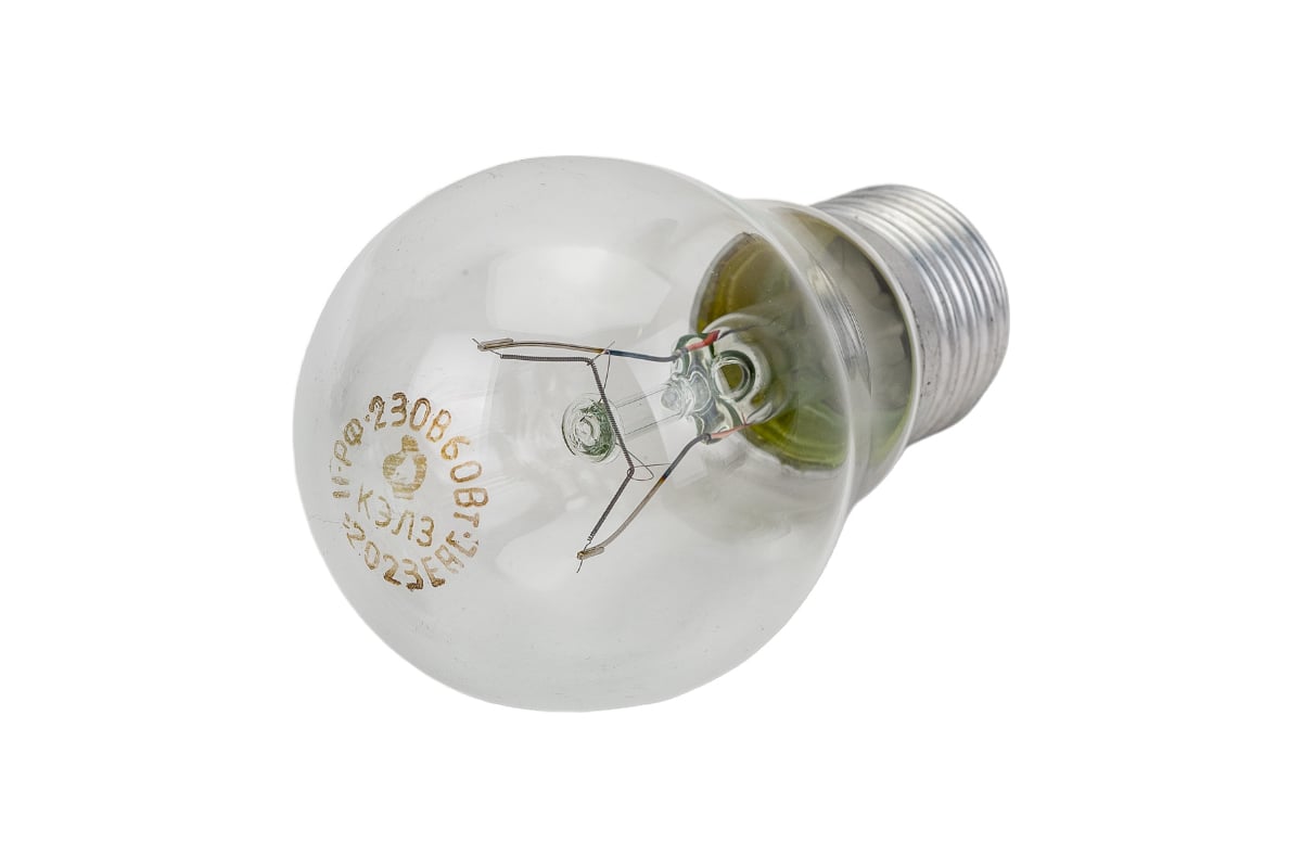 Лампа накаливания КАЛАШНИКОВО Б А50 60Вт 230-240V Е27 лон, прозрачная в ...