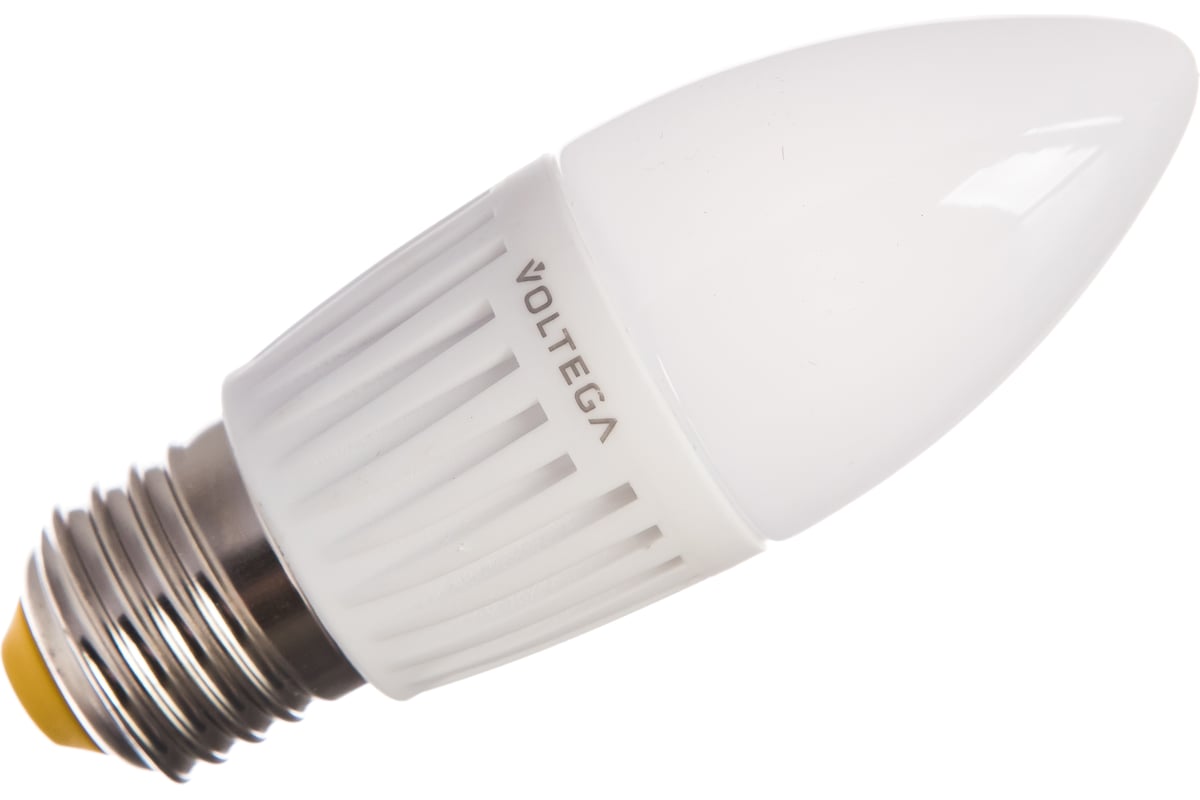 Светодиодная лампа VOLTEGA Свеча Е27 2800К 6.5W 4690 - выгодная цена .