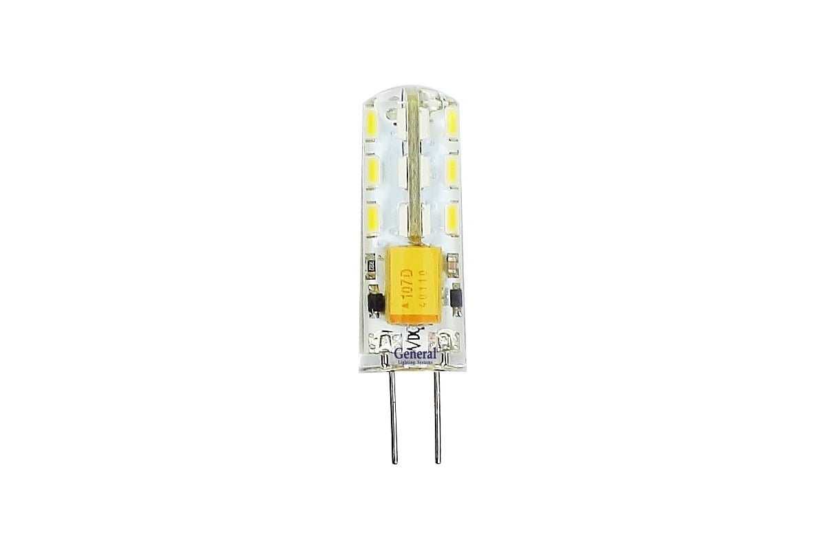 Светодиодная лампа General Lighting Systems G4-3W-S-12V-652300 - выгодная  цена, отзывы, характеристики, фото - купить в Москве и РФ