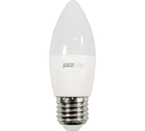 Светодиодная лампа Jazzway PLED- SP 7Вт C37 свеча 3000К тепл. бел. E27 560лм 230В/50Гц 1027825-2