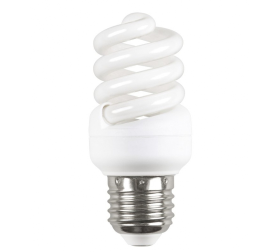 Энергосберегающая лампа - спираль IEK, КЭЛ-FS, Е14, 15Вт, 2700К, Т2, ИЭК LLE25-14-015-2700-T2 1