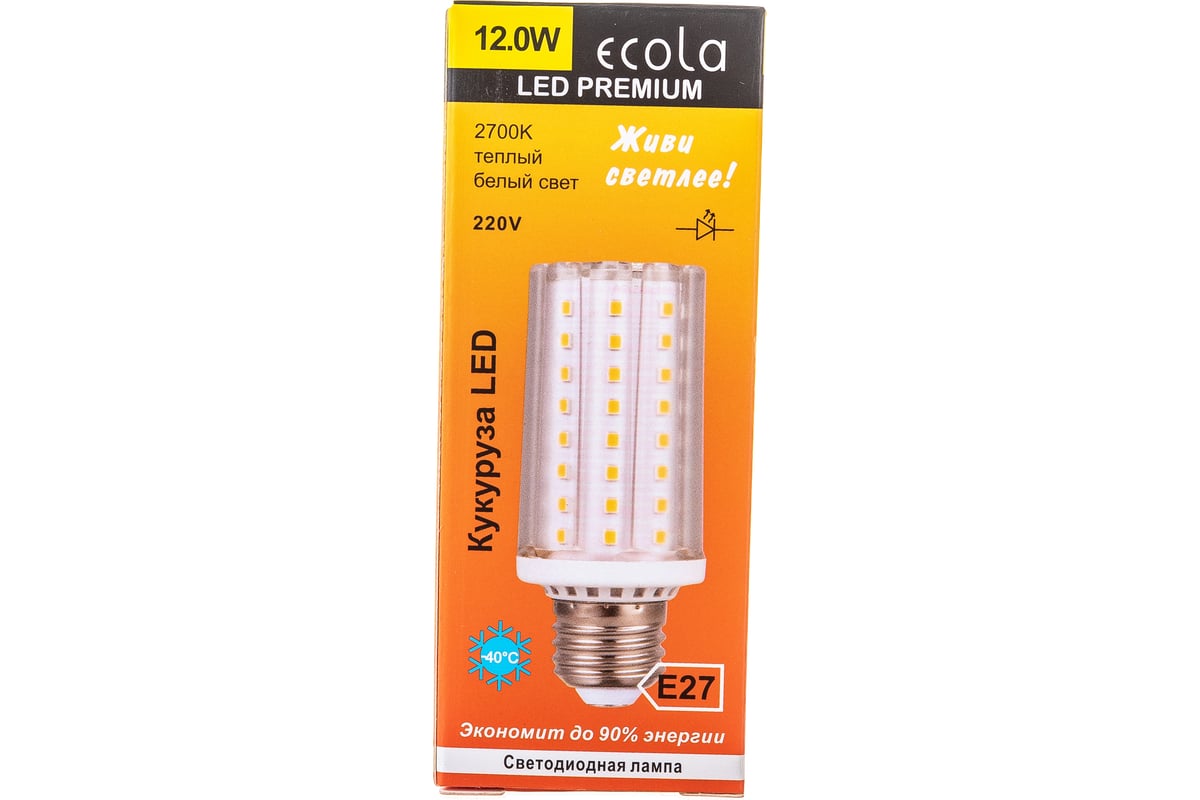 Светодиодная лампа  Corn LED Premium 12,0W 220V E27 2700K кукуруза .