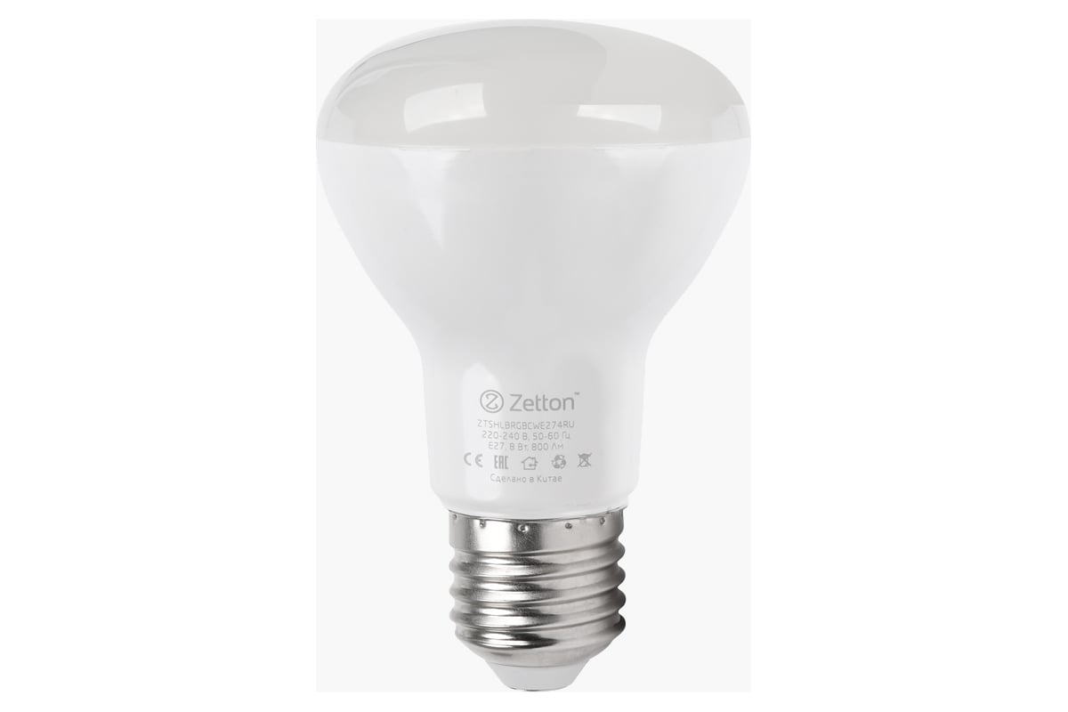 Умная лампа Zetton LED RGBCW Wi-Fi Bulb BR20 E27 8Вт ZTSHLBRGBCWE274RU -  выгодная цена, отзывы, характеристики, фото - купить в Москве и РФ