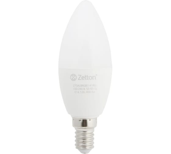 Умная лампа Zetton LED RGBW Wi-Fi Bulb E14 5Вт ZTSHLBRGBE141RU 1