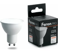 Светодиодная лампа FERON PRO LB-1606 GU10 6W 2700K OSRAM LED 38086 16233731