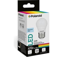 Светодиодная лампа Polaroid 220V G45 5,5W 6500K E27 470lm PL-G4555276