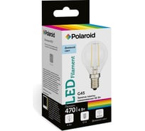 Светодиодная лампа Polaroid 220V FIL G45 4W 6500K E14 470lm PL-G45F4146