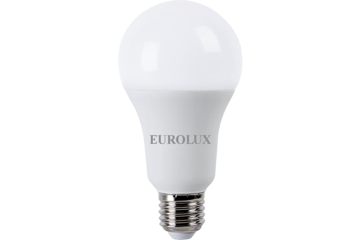 Светодиодная лампа Eurolux LL-E-A70-20W-230-4K-E27/груша, 20Вт,  нейтральный, Е27 76/2/22 - выгодная цена, отзывы, характеристики, фото -  купить в Москве и РФ