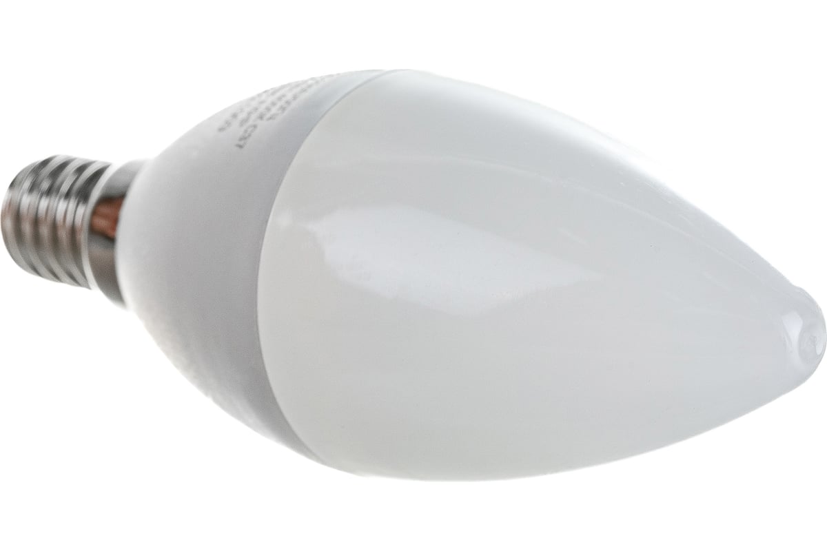 Светодиодная лампа Eurolux LL-E-C37-6W-230-4K-E14/свеча, 6Вт ...