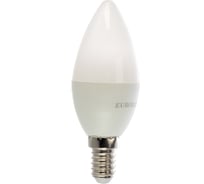 Светодиодная лампа Eurolux LL-E-C37-6W-230-2,7K-E14/свеча, 6Вт, теплый белый, Е14 76/2/2