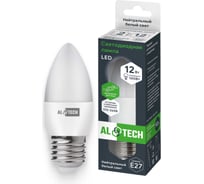 Лампочка светодиодная ALTECH LED С35-12W-840-E27 12Вт свеча нейтральный белый свет 4673758070135 33151410