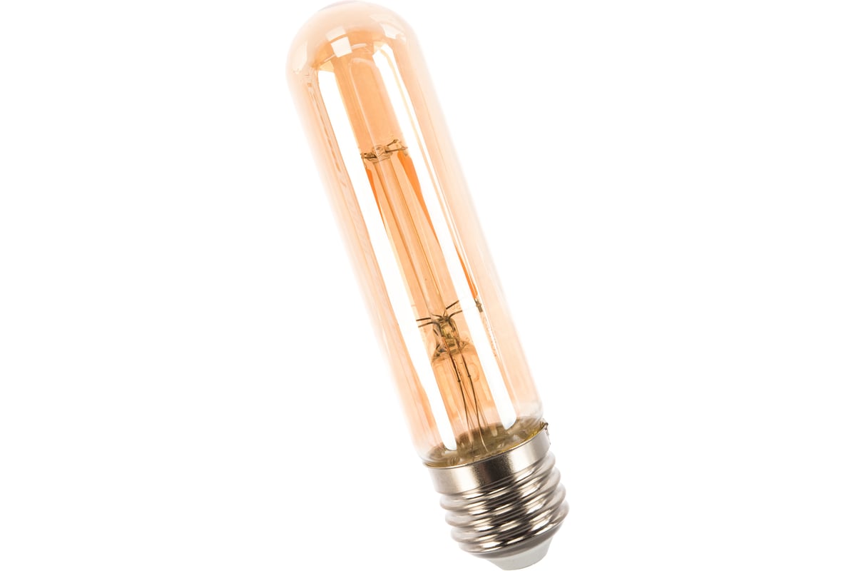 Светодиодная филаментная лампа GIS-SOLAR ретро R63-E27-4Вт.-125-GOLD .