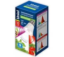 Лампа для растений Uniel LED-A60-10W/SPM3/E27/CL PLP35WH MULTIPLANT UL-00011438