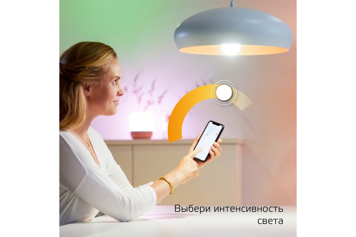 Умная Wi-fi лампочка Gauss, Smart Light DIM E27 А60 10 Вт 2700K,  диммируемая, управление голосом/смартфоном 1070112 - выгодная цена, отзывы,  характеристики, 3 видео, фото - купить в Москве и РФ