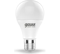 Умная Wi-fi лампочка Gauss, Smart Light DIM E27 А60 8,5 Вт 2700-6500K, диммируемая, управление голосом/смартфоном 1050112 16404179