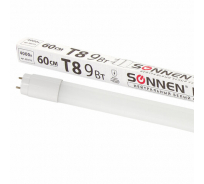 Светодиодная лампа SONNEN 9Вт, G13, трубка, 60см, нейтральный/белый, LED T8-9W-4000-G13 453715