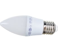 Лампа IEK LED, C35, свеча, 5вт, 230В, 4000К, E27 LLE-C35-5-230-40-E27 16459837