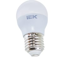 Лампа IEK LED, G45, шар, 5вт, 230В, 3000К, E27 LLE-G45-5-230-30-E27 16459896