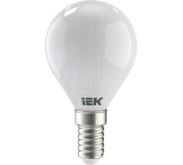 Лампа IEK серия 360 LED, G45, шар, матовая, 7вт, 230В, 3000К, E14 LLF-G45-7-230-30-E14-FR 16459913