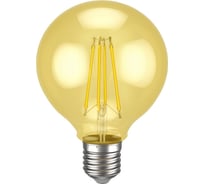 Лампа IEK серия 360, LED, G45, шар, золото, 8вт, 230В, 2700К, E27 LLF-G95-8-230-30-E27-CLG 16459932