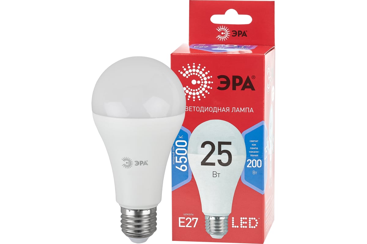 Лампа светодиодная ЭРА LED A65-25W-865-E27 R